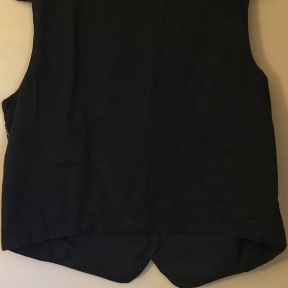 Karen Scott Large Vest Womens Velvet Embroirdered Hearts Green Red Christmas - Picture 8 of 9